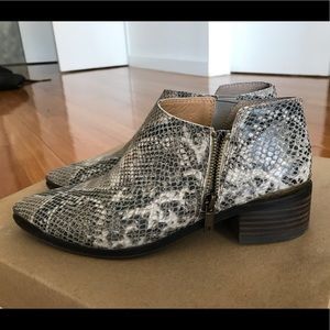 Lucky Brand Snakeskin Ankle Boots